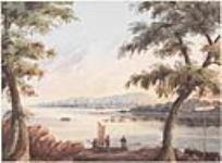 Vue de Montréal depuis le banc opposé ca. 1840