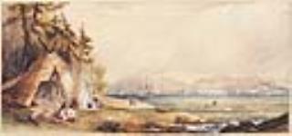 Vue de Québec et de la citadelle depuis la rive opposée du Saint-Laurent ca. 1838-1841