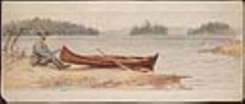Chasseur à l'affût des chevreuils, lac Hollow ca. 1862