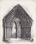 Church doorway with pointed arches ca. 1861 - 1899
