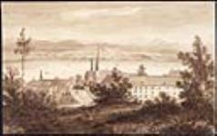 Vue de Québec depuis le glacis 1830 -1840