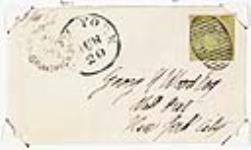 [New Brunswick cover] [Cancel forgery] [philatelic record] 1858