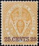 [Seal of British Columbia] [philatelic record] 1 April, 1869