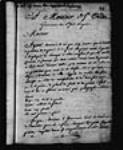 [Lettre au Gouverneur M. de Saint-Ovide, concernant les besoins réels ...] 1726