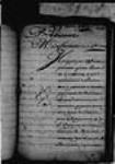 [Résumé d'une lettre du sieur de Costebelle. ...] 1709, septembre, 07