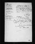 [Numéro 188. Concession Law. Liste dressée par Bienville des officiers ...] 1834, avril, 25