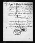 [Chaussegros de Léry à l'Intendant: demande d'acompte sur travaux en ...] 1750, juillet, 18