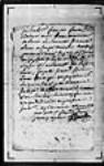 Notariat de Terre-Neuve (Plaisance) 1709, juin, 11