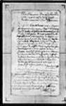 Notariat de Terre-Neuve (Plaisance) 1709, août, 14