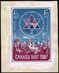 Centennial of Canadian confederation, 1867-1967 = Le centenaire de la confédération canadienne, 1867-1967 [graphic material] / [Designed by] Paul [Aleksander] Pederson [1966?]