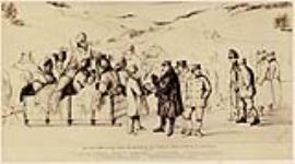 The Grenadier Guards Start for Rivière du Loup from St. John's En Route for Montreal 1862.