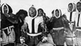 Ikpuckhuak taking his dance song seriously, forgetting the camera, during the making of Richard Finnie's film Among the Igloo Dwellers April 1931