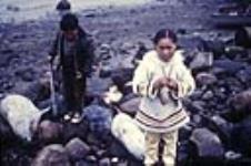 Inuit girl and boy 1950 - 1980