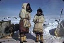 Two Inuit girls 1950-1980