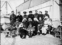 Medical staff from No. 3 Stationary Hospital on shipboard, on way from Dardanelles, France to Egypt c 1916