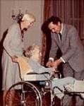 Sarah Binns receiving the Governor General's award commemorating the Persons Case November 10,1982