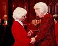 Helen Levine receiving the Governor General's award for the Persons Case October 12, 1989