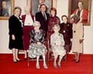 Group portrait of the recipients of the Governor General's award commemorating the 54th anniversary of the Persons Case November 1, 1983