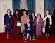 Group portrait of the recipients of the Governor General's award in 1986 commemorating the Persons Case 1986