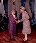 Muriel McQueen Fergusson receiving the Governor General's award for the Persons Case 1986
