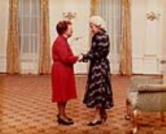 Norah Vernon Toole receiving the Governor General's award commorating the Persons Case Oct 18, 1984