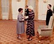 Gert Beadle receiving the Governor General's award commemorating the Persons Case Oct 18, 1984