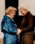 Grace Hartman receiving the Governor General's award commemorating the Persons Case 1985