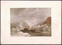 HMS Investigator Running Through a Narrow Channel in a snow storm betweenGrounded and Packed Ice May 15, 1854.