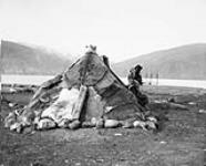 Inuit dwelling made of fur and animal hides 1923