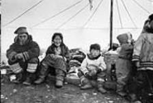 Inside an Inuit tent [graphic material] 8 Sept. 1958