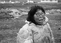 [Inuk grandma, Sarah Qupirqu Okituk, also known as Qupirruk Okituk, wearing glasses [graphic material] 8 Sept. 1958