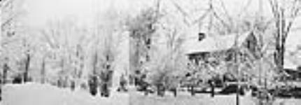Marisposa Ave and Appledore in wintery scene 1933.