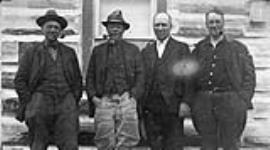 Left to right: Maj. Walter Blue, Gatineau Power Co.; RR. Holland, Foundation Co. of Canada; Mr. LeFeuvre, Quebec Streams Commission; Mr. Chadwick, Foundation Co. of Canada [ca. 1927-1929].