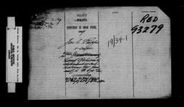 NORTHERN SUPERINTENDENCY, 1ST DIVISION - MANITOWANING - LAND RETURN FOR THE MONTH OF JANUARY 1889
