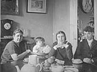 Catherine Allegri, Ben Allegri, Paraskeva Allegri and Paul Allegri. Christmas in Chatou, France 1924.