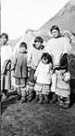 Two Inuit women with children, Killiniq (formerly Port Burwell), Nunavut July, 1935