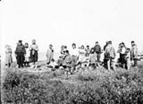 Large group of Inuit at Kugluktuk (formerly Coppermine), Nunavut n.d.