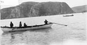 Inuit on a whale hunt, [region of Kingua Fiord at head of Cumberland Gulf] n.d.