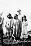 Unidentified Inuit girls with Al Jensen [graphic material] ca. 1930-1943