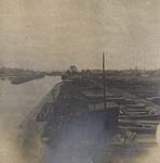 Canal embankment along Dominion Bridge Company Ltd. land early 20th century.
