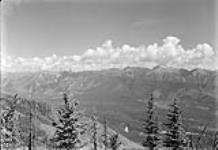 North view at Station 108, looking across Kootenay valley, Station 112 to right of centre 1923