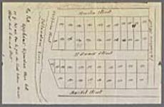 [Map showing vacant lots in the Amelia, Edward and Market Streets area in the town of Brooke proposed to be acquired by George Price] [cartographic material] [1872]