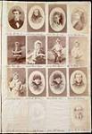 Page from a Topley Studio Counterbook (studio proof album), original negative numbers 21829-21853. January 1875.