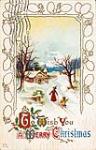 To Wish You A MERRY Christmas [Woman pulling Child on a Sleigh] [Christmas postcard] [ca. 1910-1920].