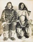 Man and woman sitting in winter suits [graphic material] [between 1901-1904].