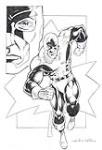 Unpublished Captain Canuck Pin-Up Page 1993.