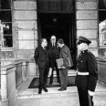 NATO Ministerial meetings in London, England May 11-13th 1965. Hon. Paul Martin, Mr. George Ignatieff and Arthur Menzies May 1965.