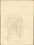 Église Notre-Dame de Châlons-sur-Marne; colonnes et voûtes en ogives du déambulatoire Printemps 1877.