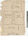 [Plan of the ground floor of a house for the Indian agent at Poplar Point] [architectural drawing] [1879]