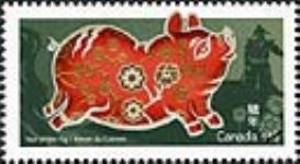 Year of the Pig [philatelic record] = Année du Cochon = [Title in Chinese characters] [5 jan. 2007.]